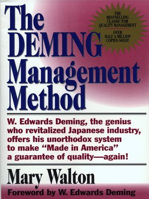 cover image of Deming Management Method